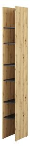Mirjan24 Regál Bed-Concept BC-24, Farby: dub artisan / čierna Mirjan24 5903211344527