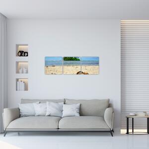 Pláž - obraz (Obraz 90x30cm)