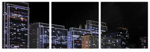 Obraz nočného mesta (Obraz 90x30cm)