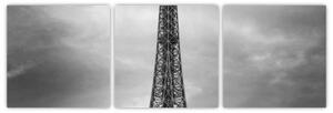 Trabant u Eiffelovej veže - obraz na stenu (Obraz 90x30cm)