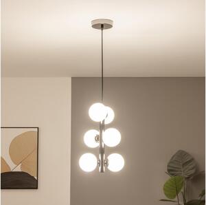 Brilagi - LED luster na lanku MILLA 6xG9/3W/230V čierny chróm/biela