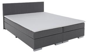 KONDELA Boxspringová posteľ, sivá, 140x200, ADARA