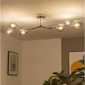 Brilagi - LED Prisadený luster MISTEL 6xG9/3W/230V čierny chróm/dymové
