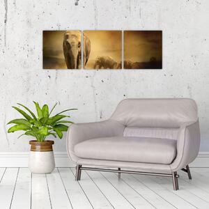 Obraz slona (Obraz 90x30cm)