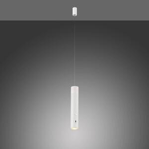 JUST LIGHT. LED závesné svietidlo Attach, biele, železo, Biela / opálová, Obývacia izba / jedáleň, kov, Moderný, Závesné svietidlo