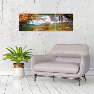 Vodopád - obraz (Obraz 90x30cm)
