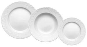 Ćmielóv tanierová súprava Rokoko biela 18-dielná