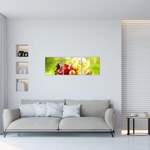 Kôš so zeleninou - obraz (Obraz 90x30cm)