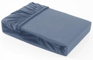 Farebné napínacie prestieradlo Klinmam Home Elastan, farba modrá, 90-100x200 cm