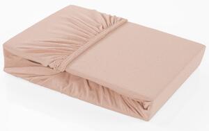 Farebné napínacie prestieradlo Klinmam Home Elastan, farba ružová, 90-100x200 cm