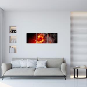 Obraz abstraktného ohňa (Obraz 90x30cm)