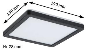 Paulmann 79920 - LED/11,2W stmievateľný panel ATRIA 230V 3000K 19x19 cm čierny