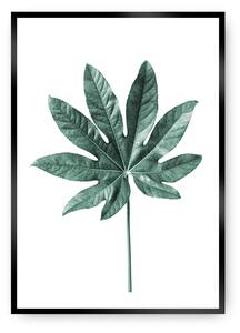 Plagát Leaf Emerald Green