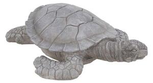 ProGarden Záhradná figúrka z polyresínu Tortoise, 17x55 cm, sivá