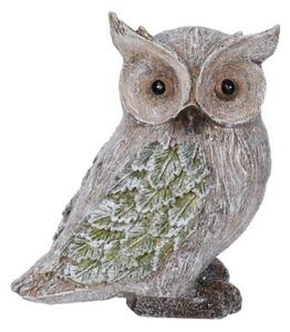 ProGarden Záhradná figúrka z polyresínu Owl, 18 cm, viacfarebná