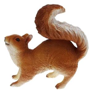 ProGarden Záhradná figúrka z polystonu Squirrel, 19,5 cm, oranžová