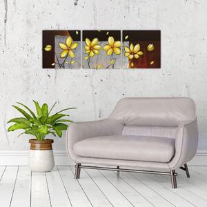 Obraz kvetín na stenu (Obraz 90x30cm)