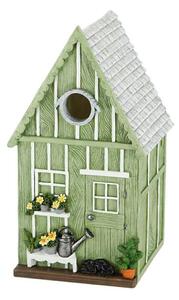 Vtáčia búdka House, 25x14x13,5 cm, polyresín, zelená