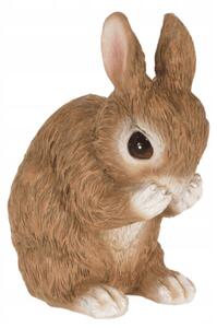 ProGarden Záhradná figúrka z polyresínu Rabbit 1, 13 cm, hnedá