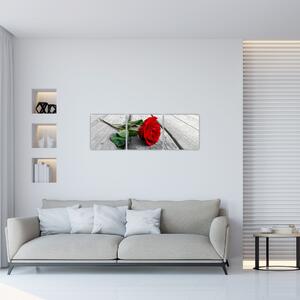 Moderný obraz - ruža (Obraz 90x30cm)