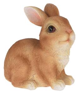 ProGarden Záhradná figúrka z polyresínu Rabbit 2, 12,5 cm, hnedá
