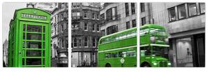 Abstraktný obraz - Londýn (Obraz 90x30cm)