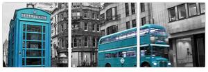 Abstraktný obraz - Londýn (Obraz 90x30cm)