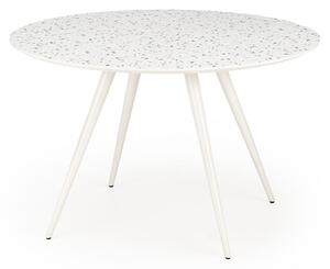 Halmar ARAMIS jedálenský stôl okrúhly, MDF+laminat, farba lastryko/biela