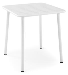 Halmar BOSCO KWADRAT stôl záhradný 70/70/76 cm, kov biely