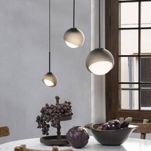 Závesné svietidlo IDEAL LUX Bloom, Ø 22 cm, čierna, kov/sklo, Čierna, Obývacia izba / jedáleň, kov, Moderný, Závesné svietidlo