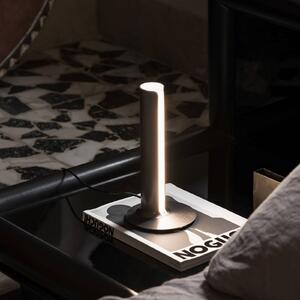 Stolová LED lampa IDEAL LUX Dorica, bronzová, výška 25 cm, Hnedá / staromosadz, Obývacia izba / jedáleň, Hliník, Moderný