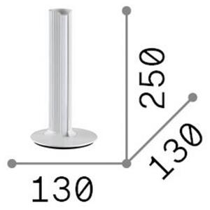 Stolová LED lampa IDEAL LUX Dorica, modrá, výška 25 cm, Modrá, Obývacia izba / jedáleň, Hliník, Moderný