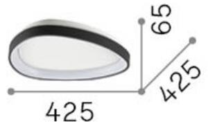 Stropné LED svetlo IDEAL LUX Gemini, mosadz, 42 cm, 2700 K, zapnutie/vypnutie, Mosadz / zlato, Obývacia izba / jedáleň, kov, Moderný, Závesné svietidlo
