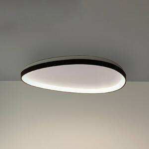 Stropné LED svetlo IDEAL LUX Gemini, čierne, 61 cm, 2700 K, zapnutie/vypnutie, Čierna, Obývacia izba / jedáleň, kov, Moderný, Závesné svietidlo