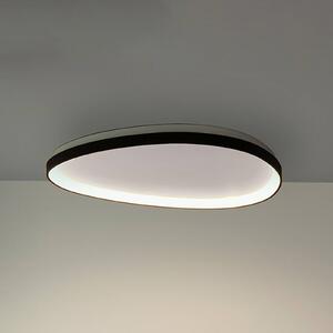 Stropné LED svetlo IDEAL LUX Gemini, čierne, 81 cm, 2700 K, zapnutie/vypnutie, Čierna, Obývacia izba / jedáleň, kov, Moderný, Závesné svietidlo