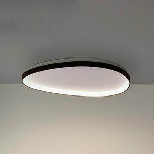 Stropné LED svetlo IDEAL LUX Gemini, čierne, 81 cm, 3000 K, zapnutie/vypnutie, Čierna, Obývacia izba / jedáleň, kov, Moderný, Závesné svietidlo