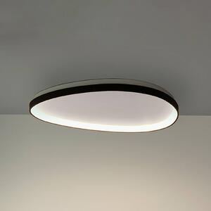 Stropné LED svetlo IDEAL LUX Gemini 61, čierne, 3000 K, DALI/PUSH, Čierna, Obývacia izba / jedáleň, kov, Moderný, Závesné svietidlo