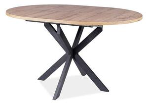 Jedálenský stôl GOSTUN dub artisan/čierna