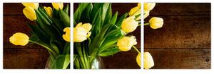 Tulipány vo váze - obraz (Obraz 90x30cm)