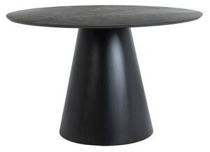 Jedálenský stôl ONGIL čierny mramor/čierna