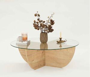Dizajnový konferenčný stolík Balesego 90 cm vzor zafírový dub