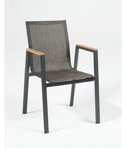 Comodo jedálenská stolička čierno-bronzová