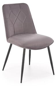 Halmar K539 jedálenská stolička, látka velvet, sivá