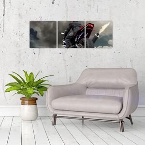 Obraz motorkárov (Obraz 90x30cm)