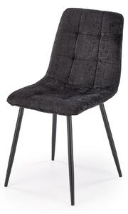 Halmar K547 jedálenská stolička otočná, látka velvet, čierna