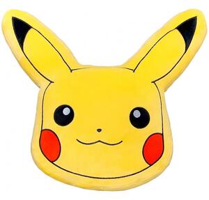 Tvarovaný 3D vankúšik Pokémon Pikachu - 35 x 37 cm