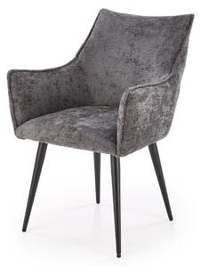 Halmar K559 jedálenská stolička, látka velvet, sivá