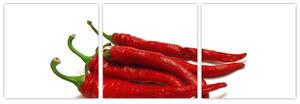 Chilli papričky, obrazy (Obraz 90x30cm)