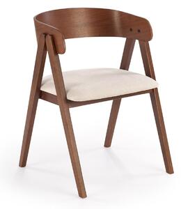Halmar K562 jedálenská stolička, látka/drevo, orechová/béžová
