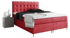 Čalúnená posteľ boxspring GLORIA + topper, 160x200, jasmine 60